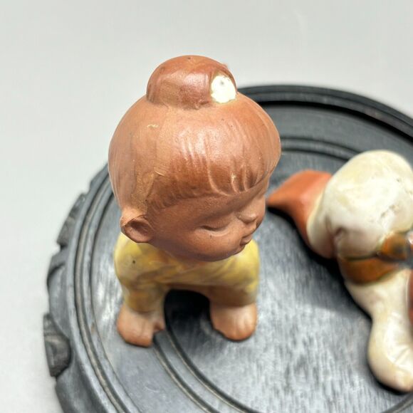 Vintage Seto Craft Stoneware Figurines Japanese Pottery Redware Terracotta Girls - Picture 3 of 10